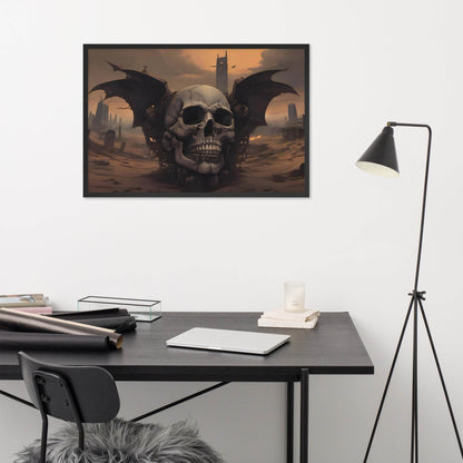 Desert Revenant Cyber Goth Aesthetics Framed Poster - Pale Blood Store