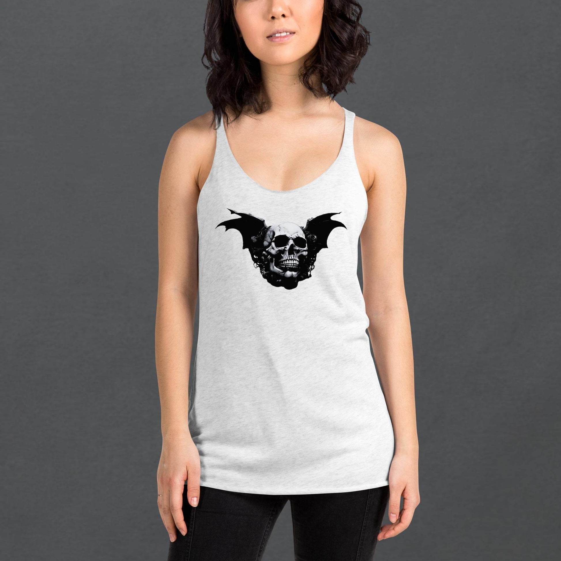 Desert Revenant Cyber Goth Aesthetics Women's Racerback Tank - Pale Blood Store