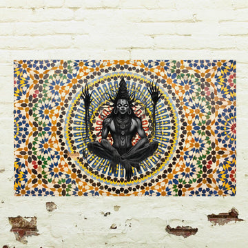 Distorted Divinity Dark Aesthetic Flag - Pale Blood Store