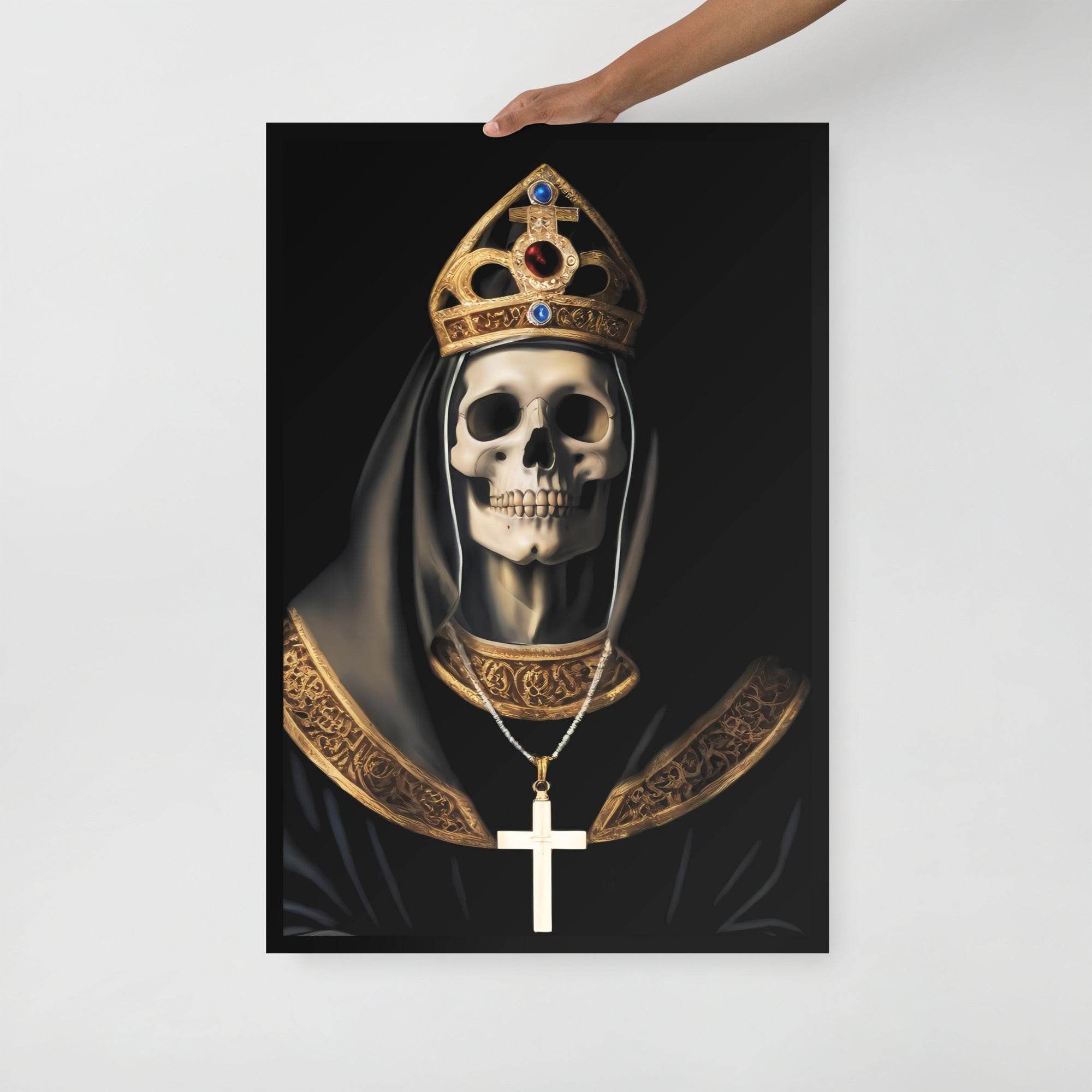 Divine Deception Goth Aesthetic Framed Poster - Pale Blood Store