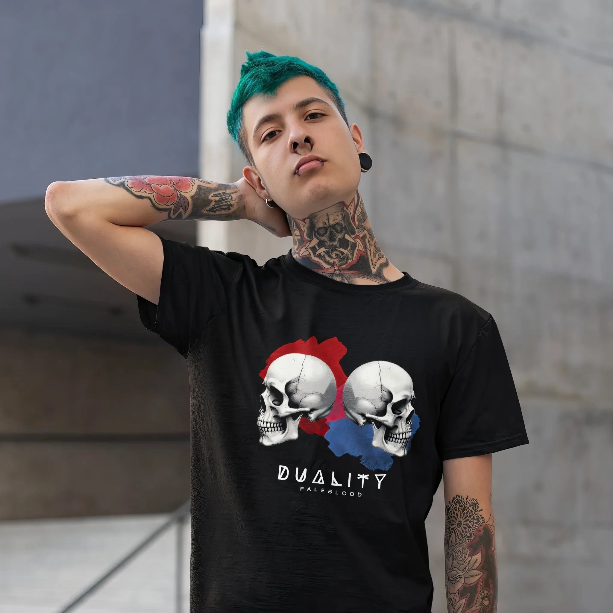 Duality Neo Goth Unisex T-Shirt - Pale Blood Store