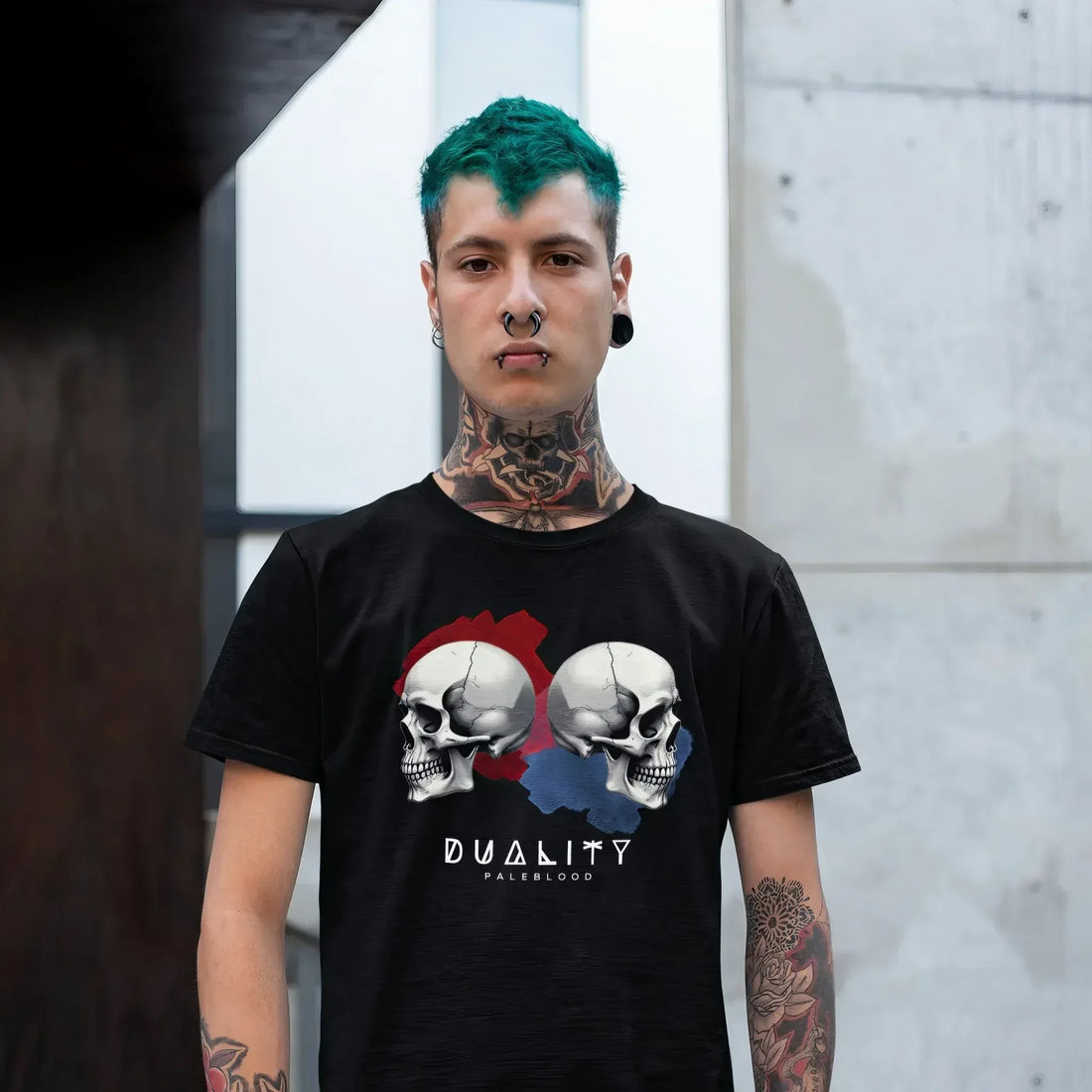 Duality Neo Goth Unisex T-Shirt - Pale Blood Store