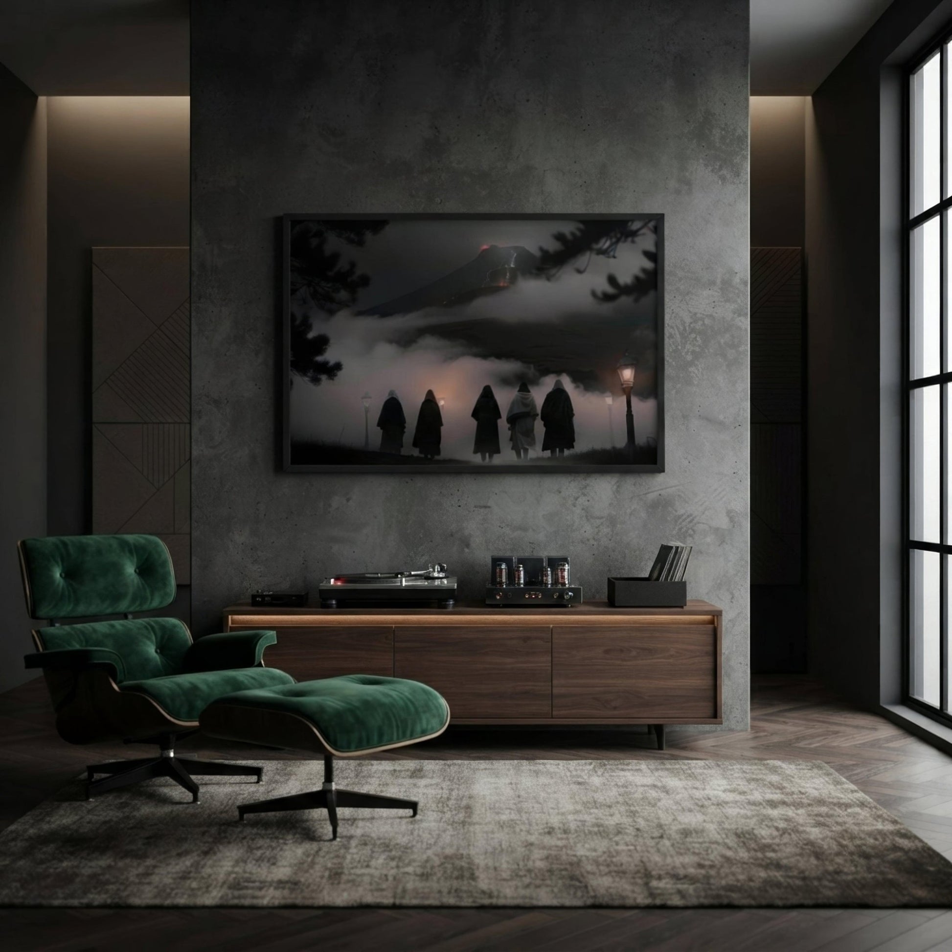 El Funeral Dark Aesthetic Framed Poster - Pale Blood Store