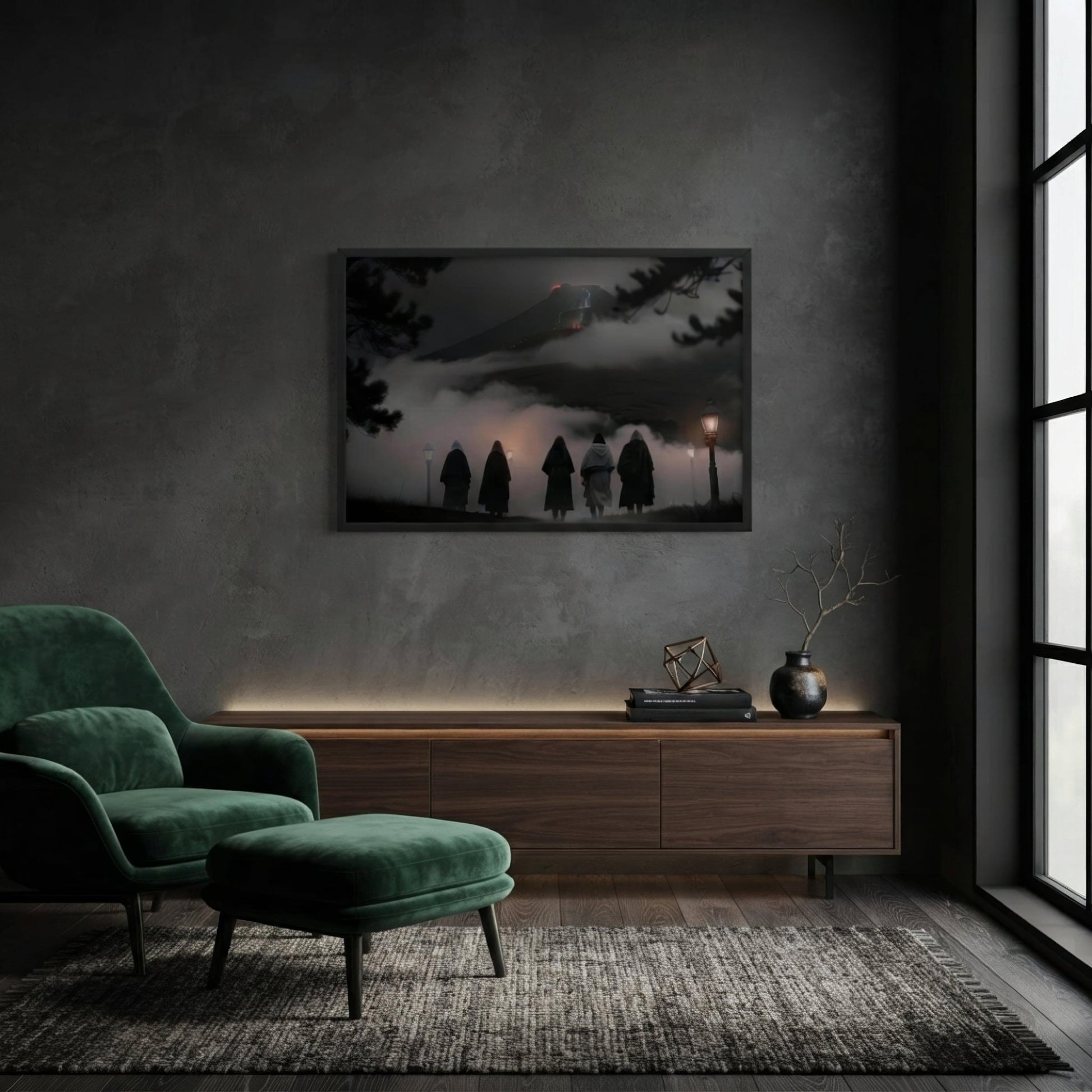 El Funeral Dark Aesthetic Framed Poster - Pale Blood Store