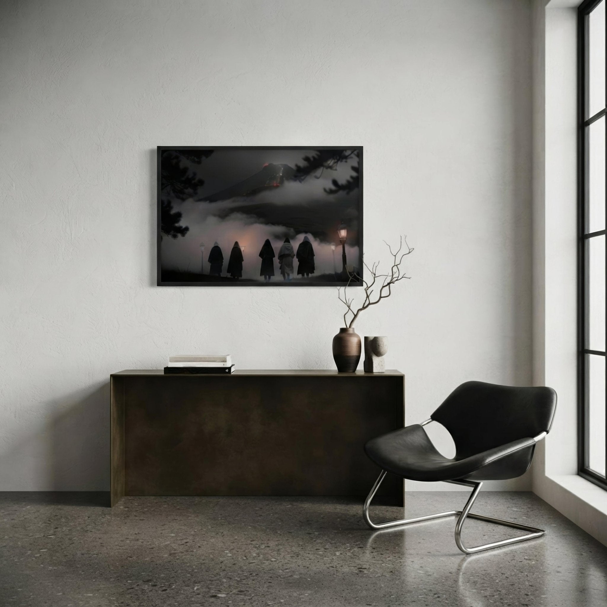 El Funeral Dark Aesthetic Framed Poster - Pale Blood Store