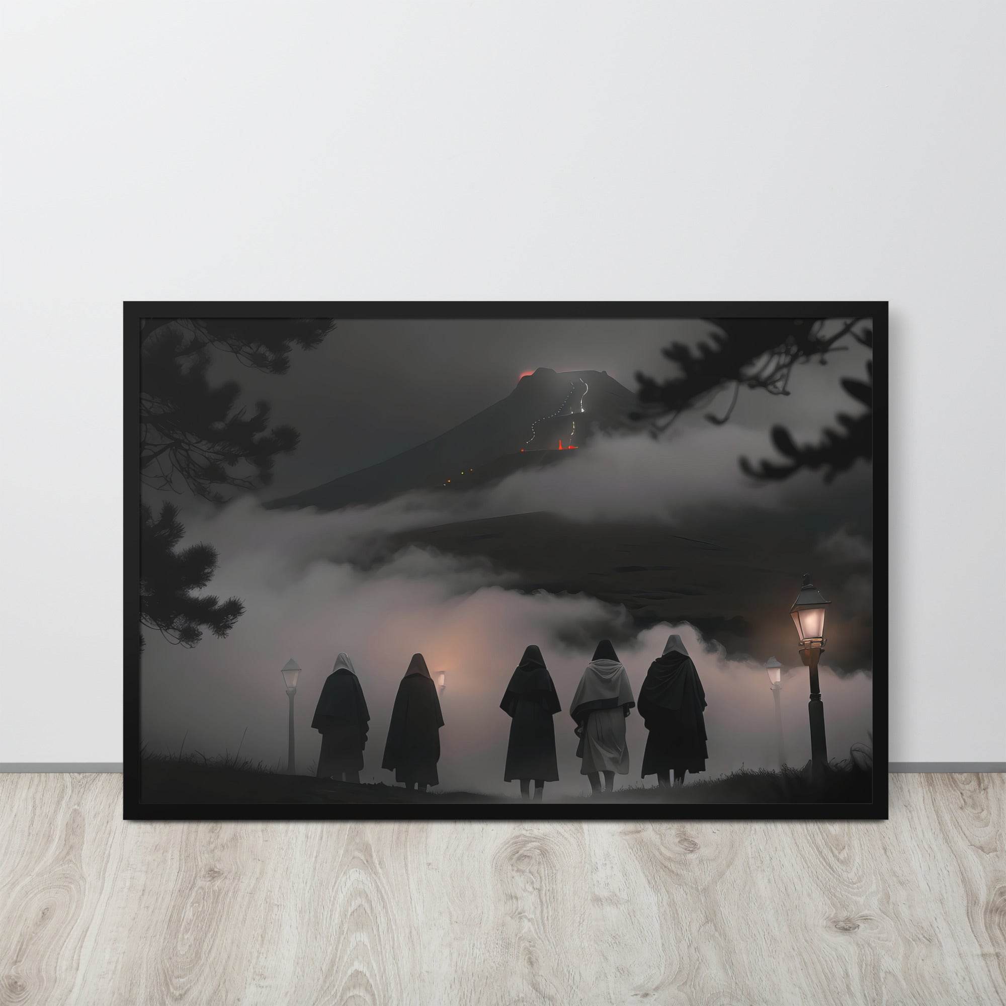 El Funeral Dark Aesthetic Framed Poster - Pale Blood Store