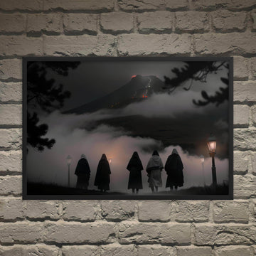 El Funeral Dark Aesthetic Framed Poster - Pale Blood Store