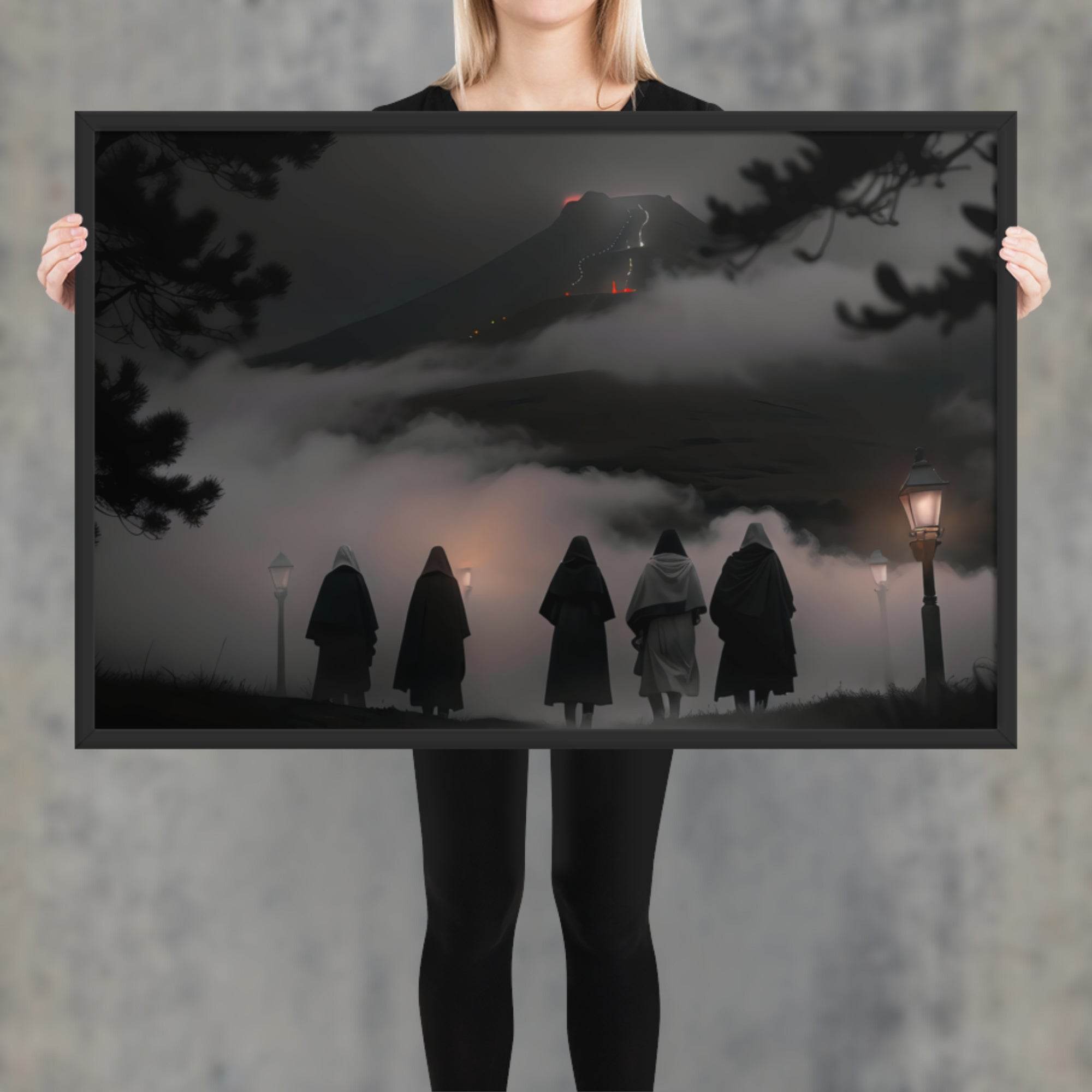 El Funeral Dark Aesthetic Framed Poster - Pale Blood Store