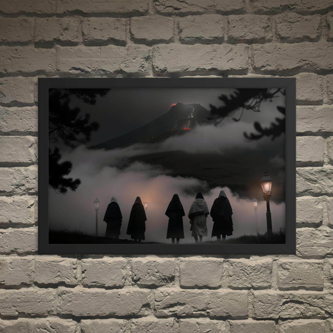 El Funeral Dark Aesthetic Framed Poster - Pale Blood Store