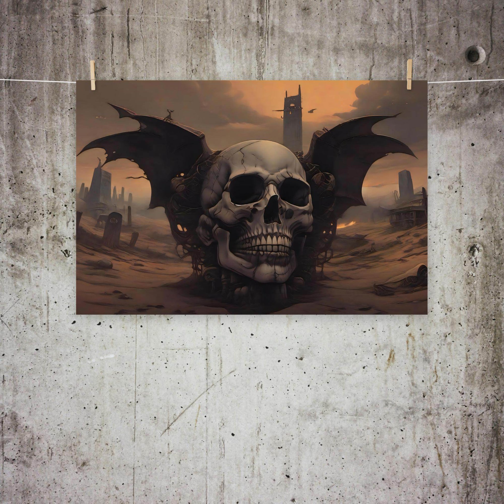 Desert Revenant Cyber Goth Aesthetics Poster - Pale Blood Store