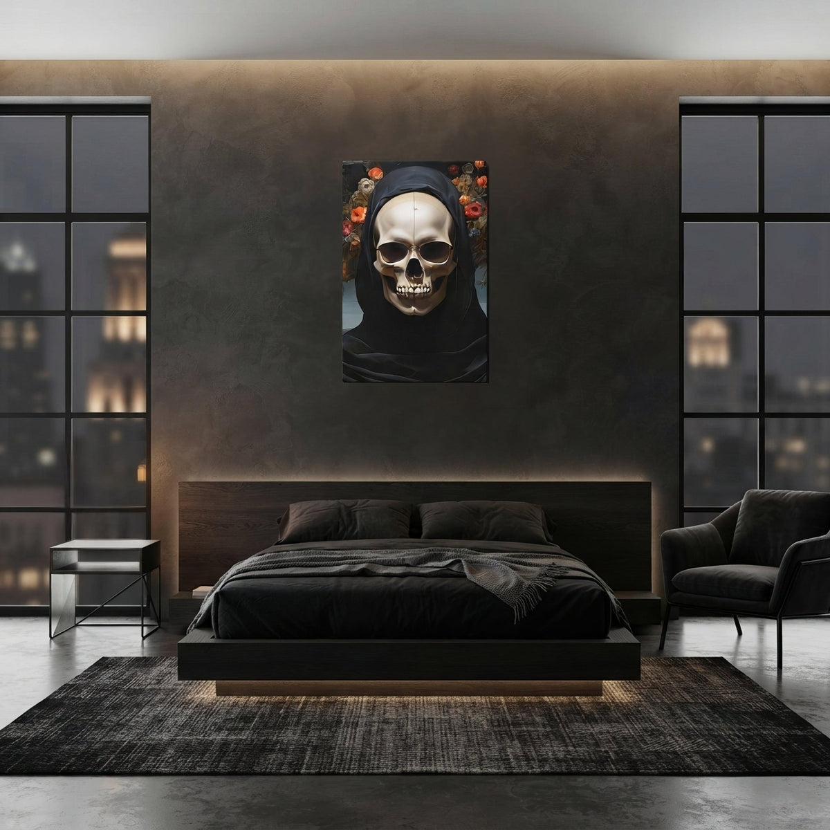 Eternal Bloom Goth Aesthetic Canvas - Pale Blood Store