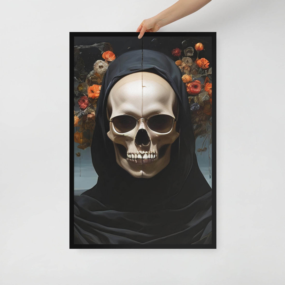 Eternal Bloom Goth Aesthetic Framed Poster - Pale Blood Store