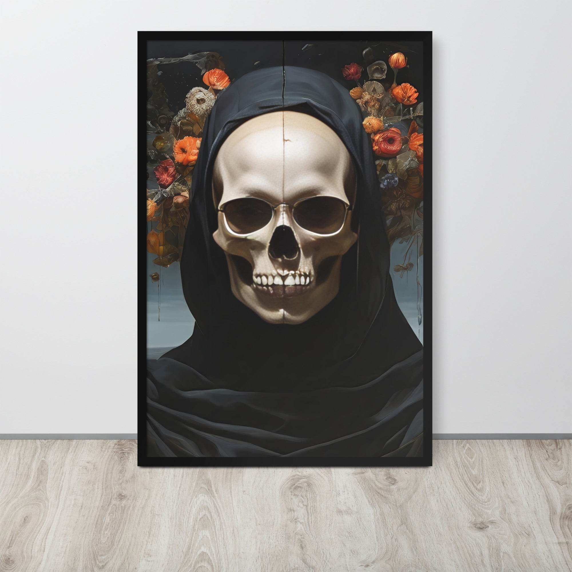 Eternal Bloom Goth Aesthetic Framed Poster - Pale Blood Store