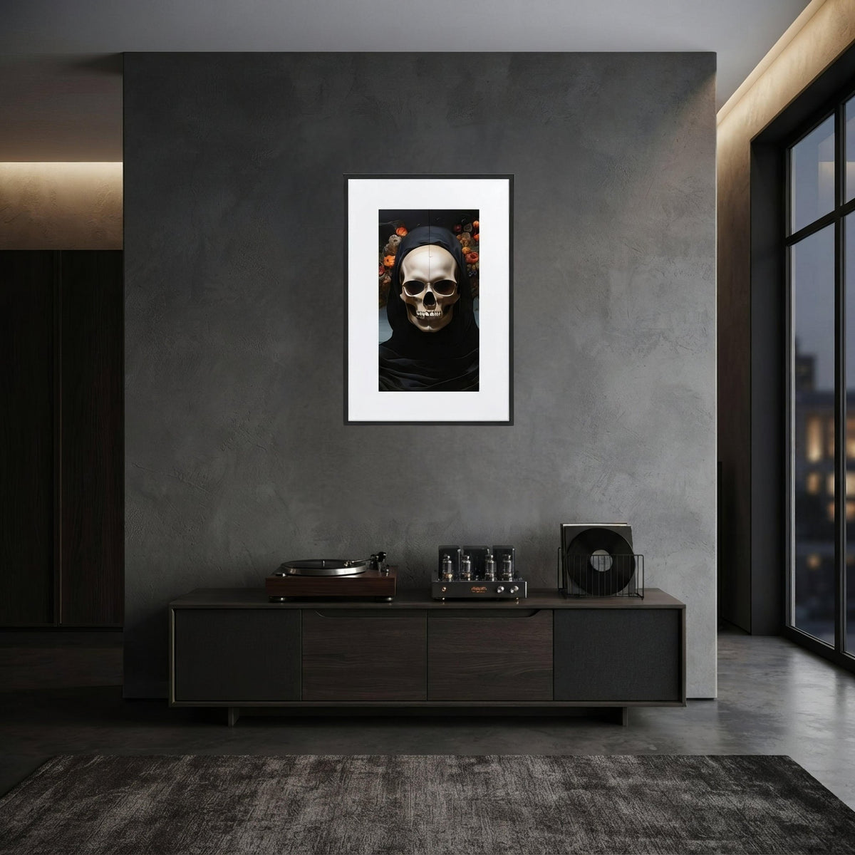 Eternal Bloom Goth Aesthetic Framed Poster W/Mat - Pale Blood Store