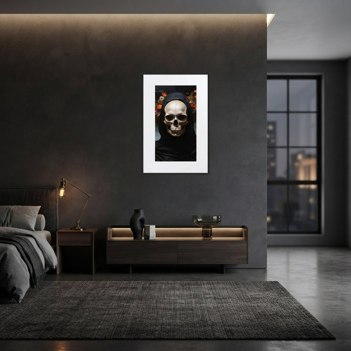 Eternal Bloom Goth Aesthetic Framed Poster W/Mat - Pale Blood Store