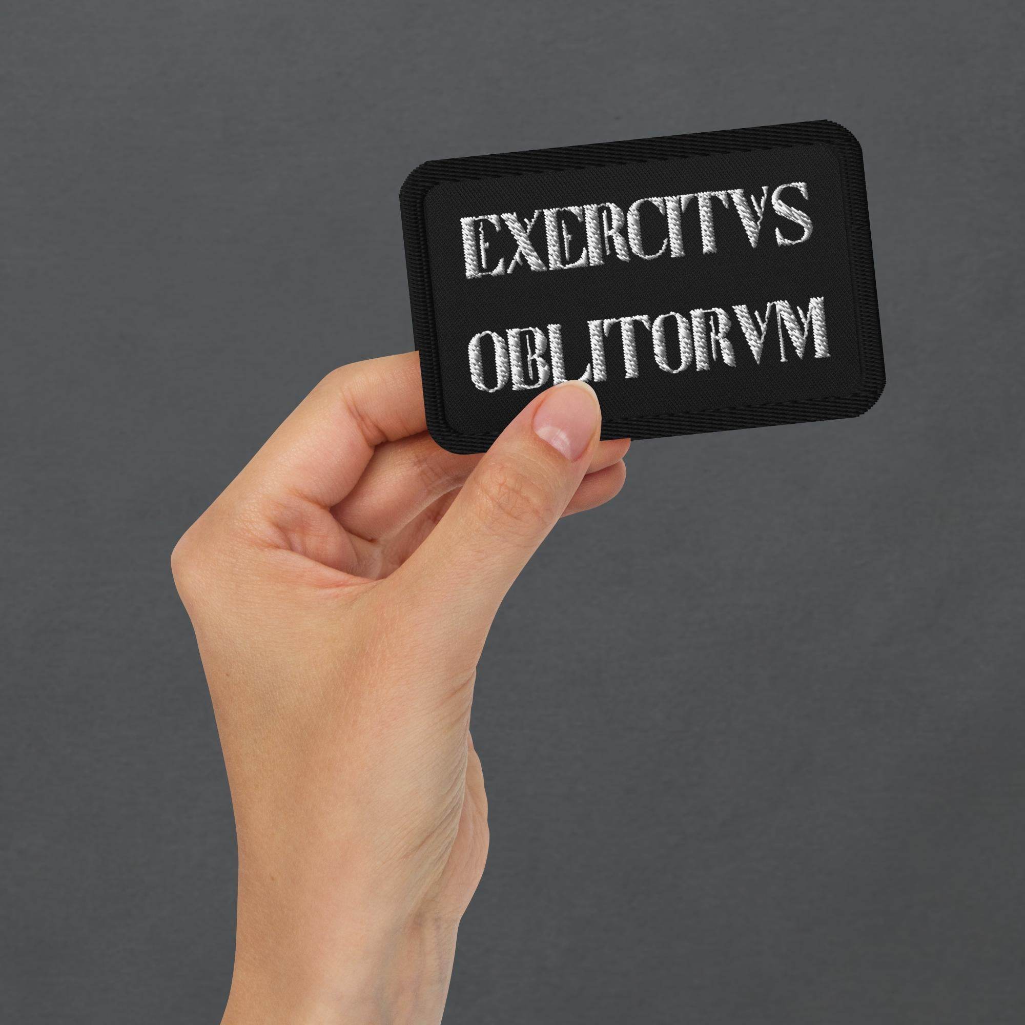 Exercitvs Oblitorvm Embroidered Patches - Pale Blood Store