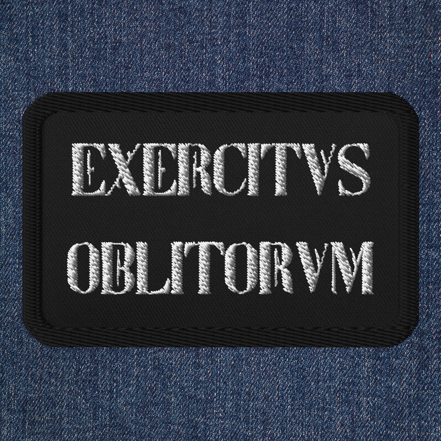 Exercitvs Oblitorvm Goth Aesthetic Embroidered Patches - Pale Blood Store