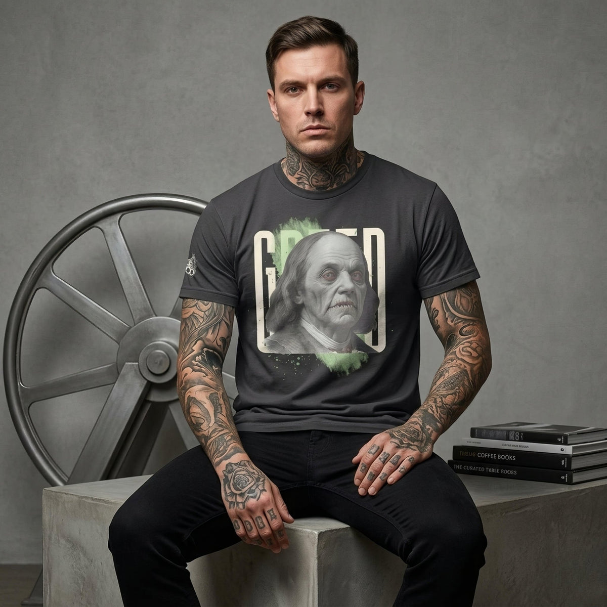 Filthy Benjamins Goth Punk Aesthetic Unisex T-Shirt - Pale Blood Store