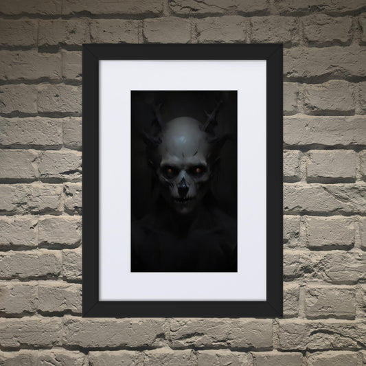 Frostbane Dryad Dark Aesthetic Matte Paper Framed Poster With Mat - Pale Blood Store