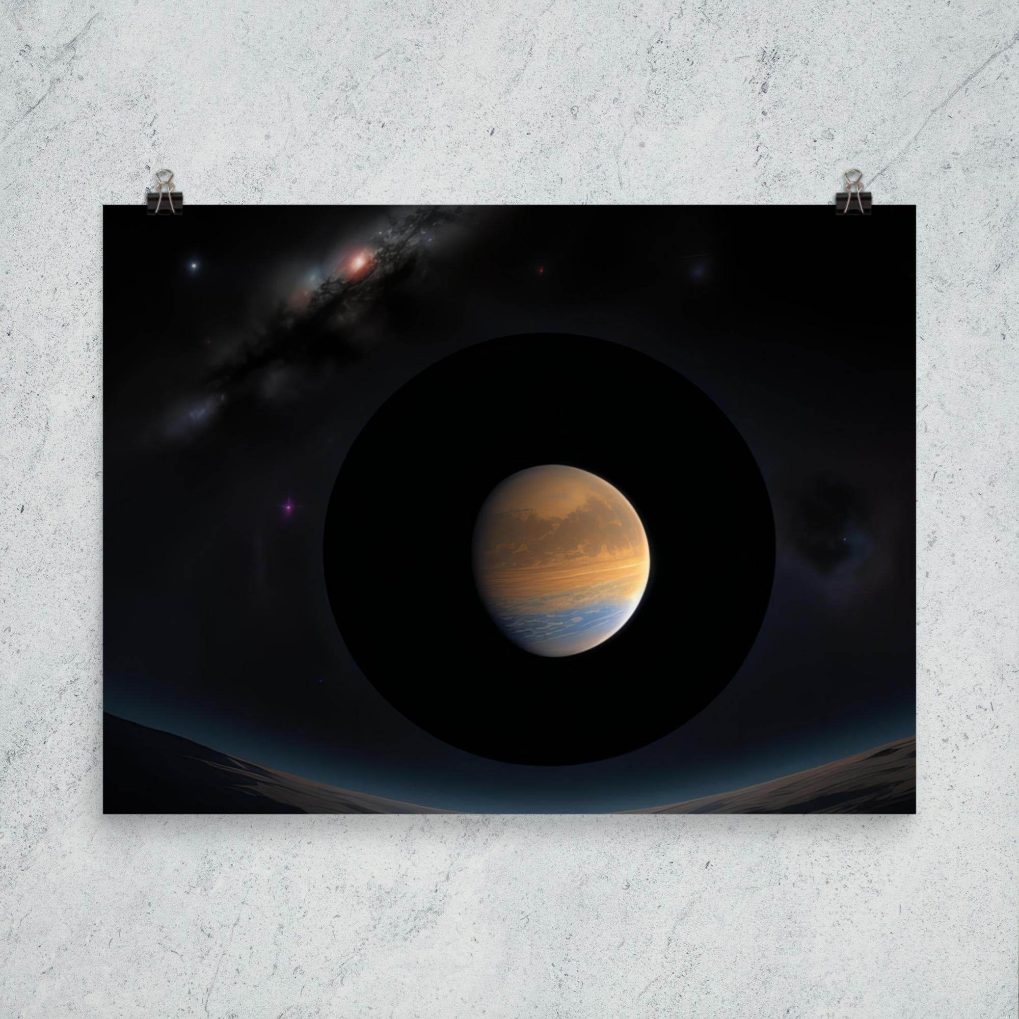Galactic Stare Dark Aesthetics Poster - Pale Blood Store
