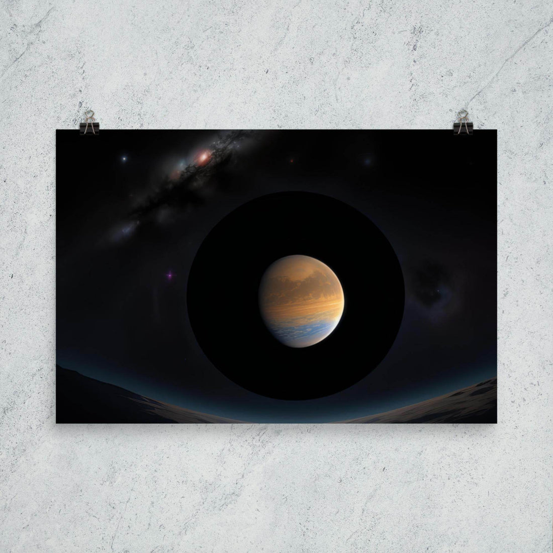 Galactic Stare Dark Aesthetics Poster - Pale Blood Store