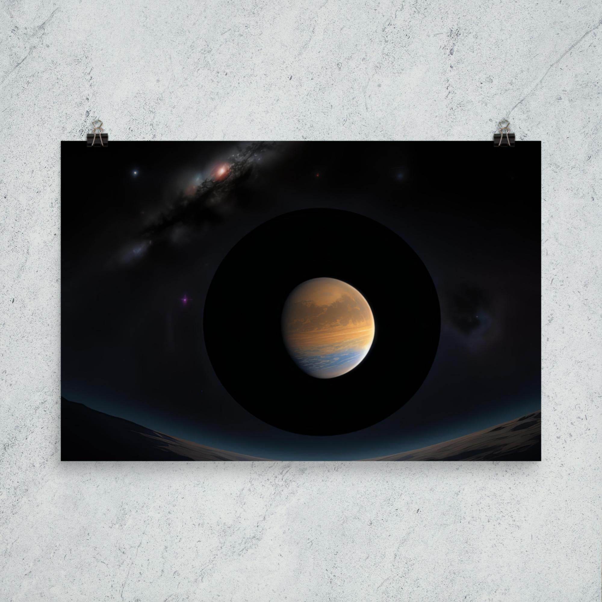 Galactic Stare Dark Aesthetics Poster - Pale Blood Store