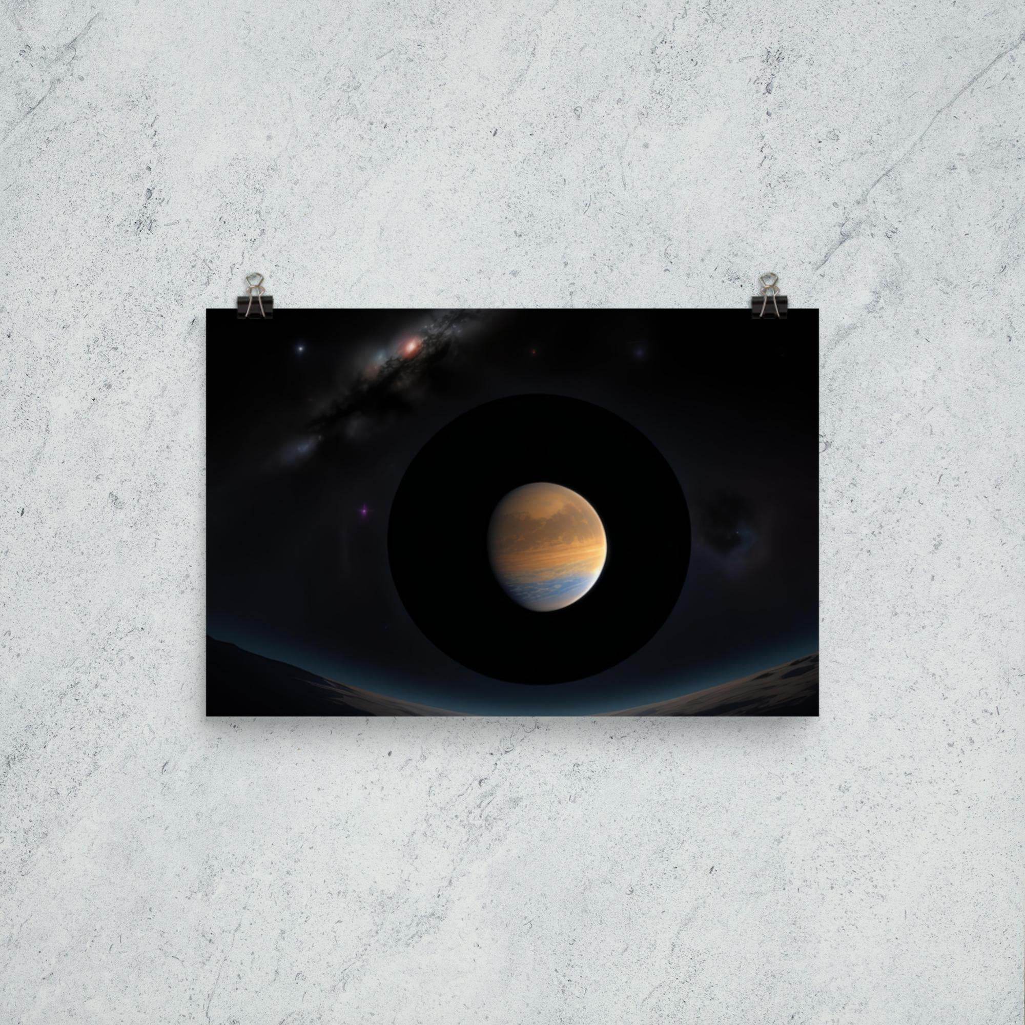 Galactic Stare Dark Aesthetics Poster - Pale Blood Store