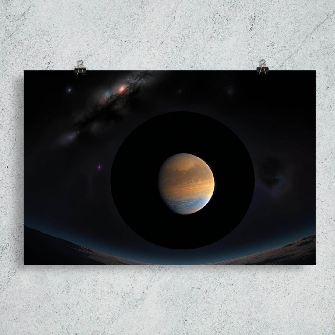 Galactic Stare Dark Aesthetics Poster - Pale Blood Store