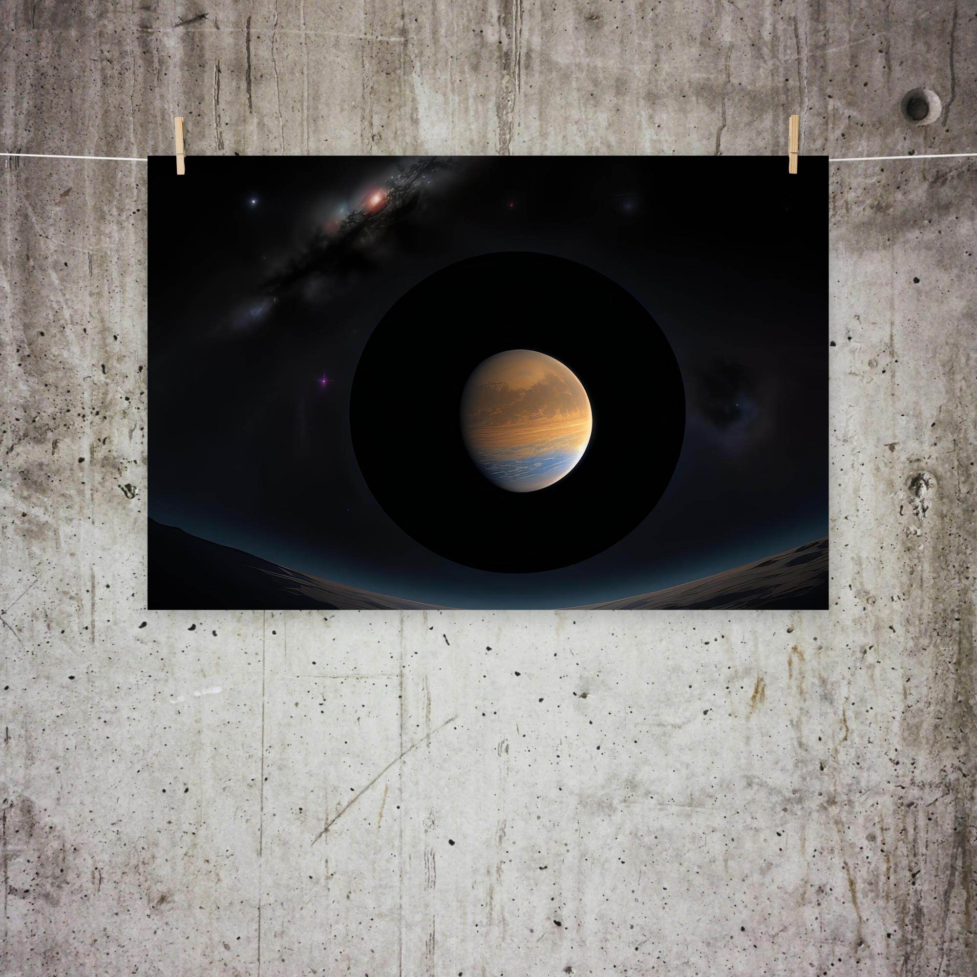 Galactic Stare Dark Aesthetics Poster - Pale Blood Store