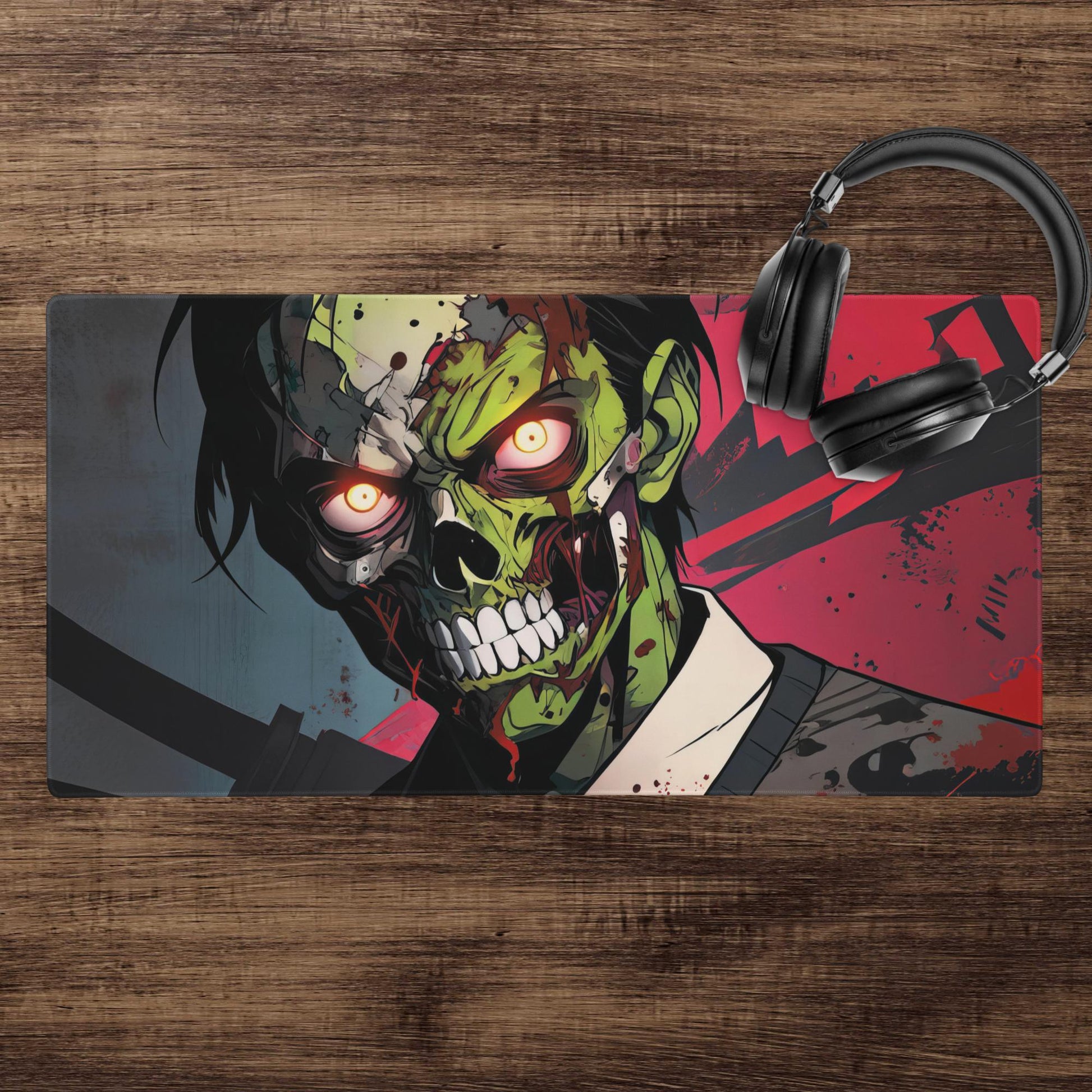 Zombie Avenger 2000 Dark Anime Gaming Mouse Pad - ["comicbook","gaming","mouse pad","zombie","zombie avenger"] | Pale Blood Store