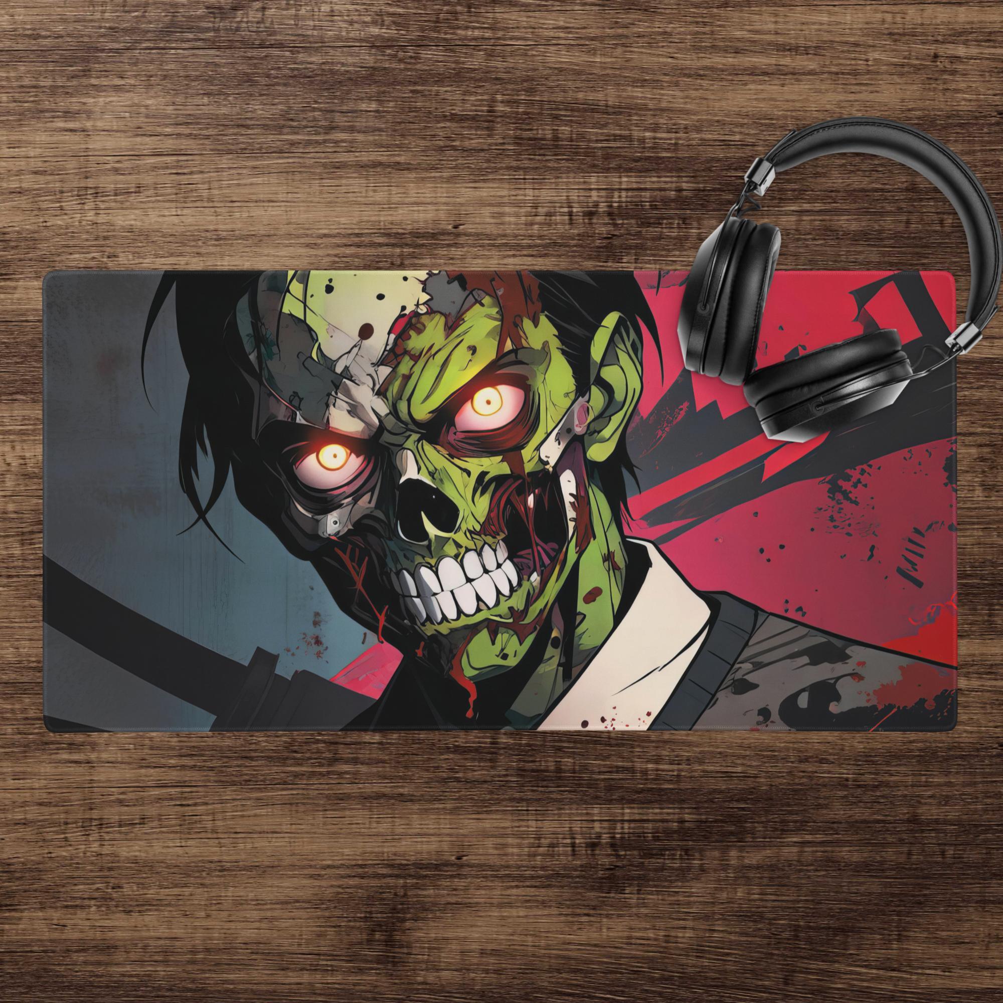 Zombie Avenger 2000 Dark Anime Gaming Mouse Pad - ["comicbook","gaming","mouse pad","zombie","zombie avenger"] | Pale Blood Store