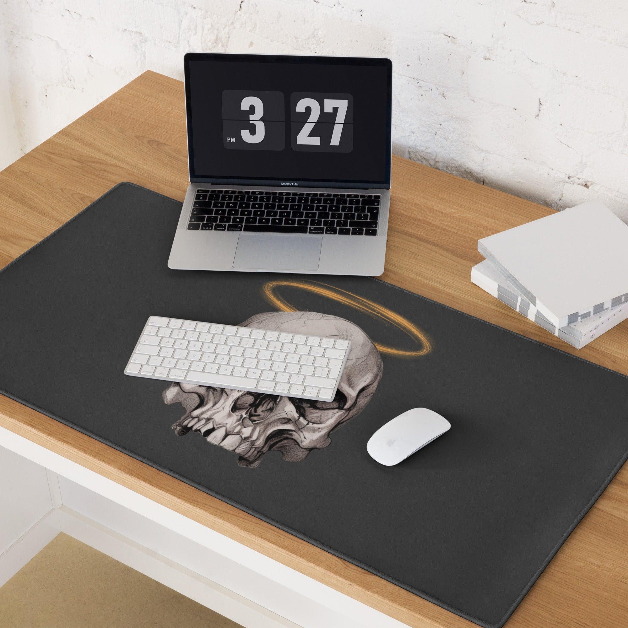 The Saint Neo Goth Gaming Mouse Pad - ["accessories","dark","gaming","halo","mouse pad","saint","skull"] | Pale Blood Store