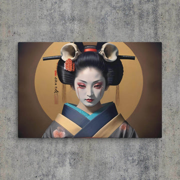 Geishas Curse Dark Aesthetic Canvas - Pale Blood Store
