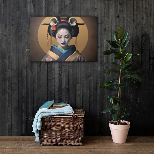 Geishas Curse Dark Aesthetic Canvas - Pale Blood Store