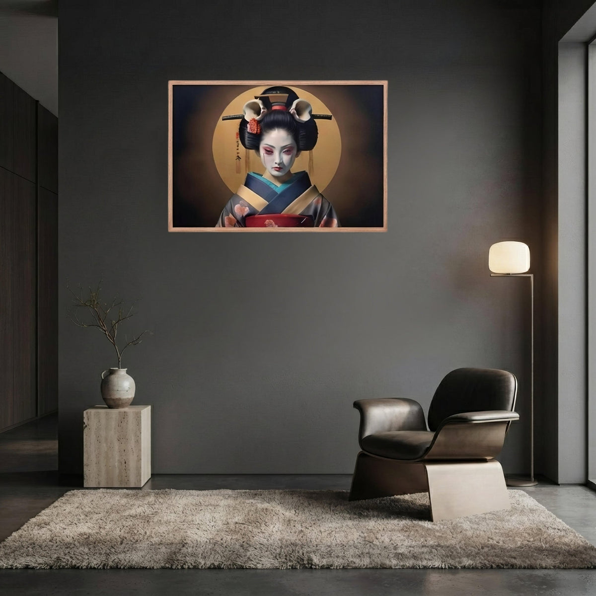 Geishas Curse Dark Aesthetic Framed Poster - Pale Blood Store