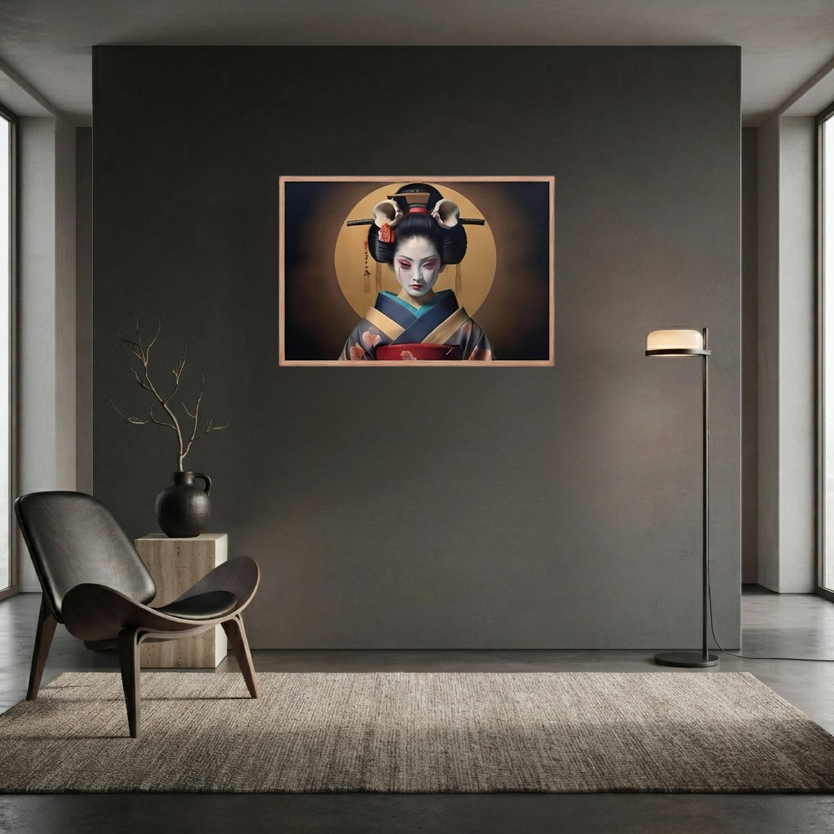 Geishas Curse Dark Aesthetic Framed Poster - Pale Blood Store