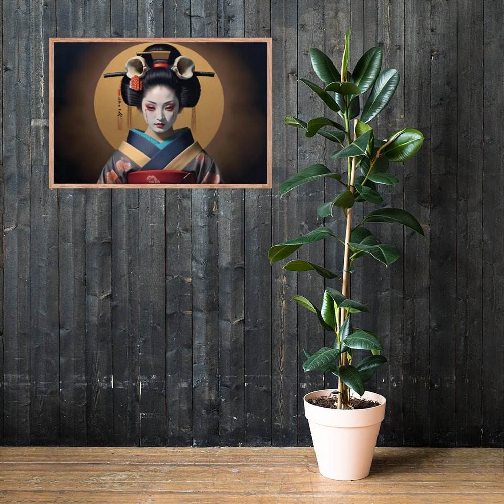 Geishas Curse Dark Aesthetic Framed Poster - Pale Blood Store