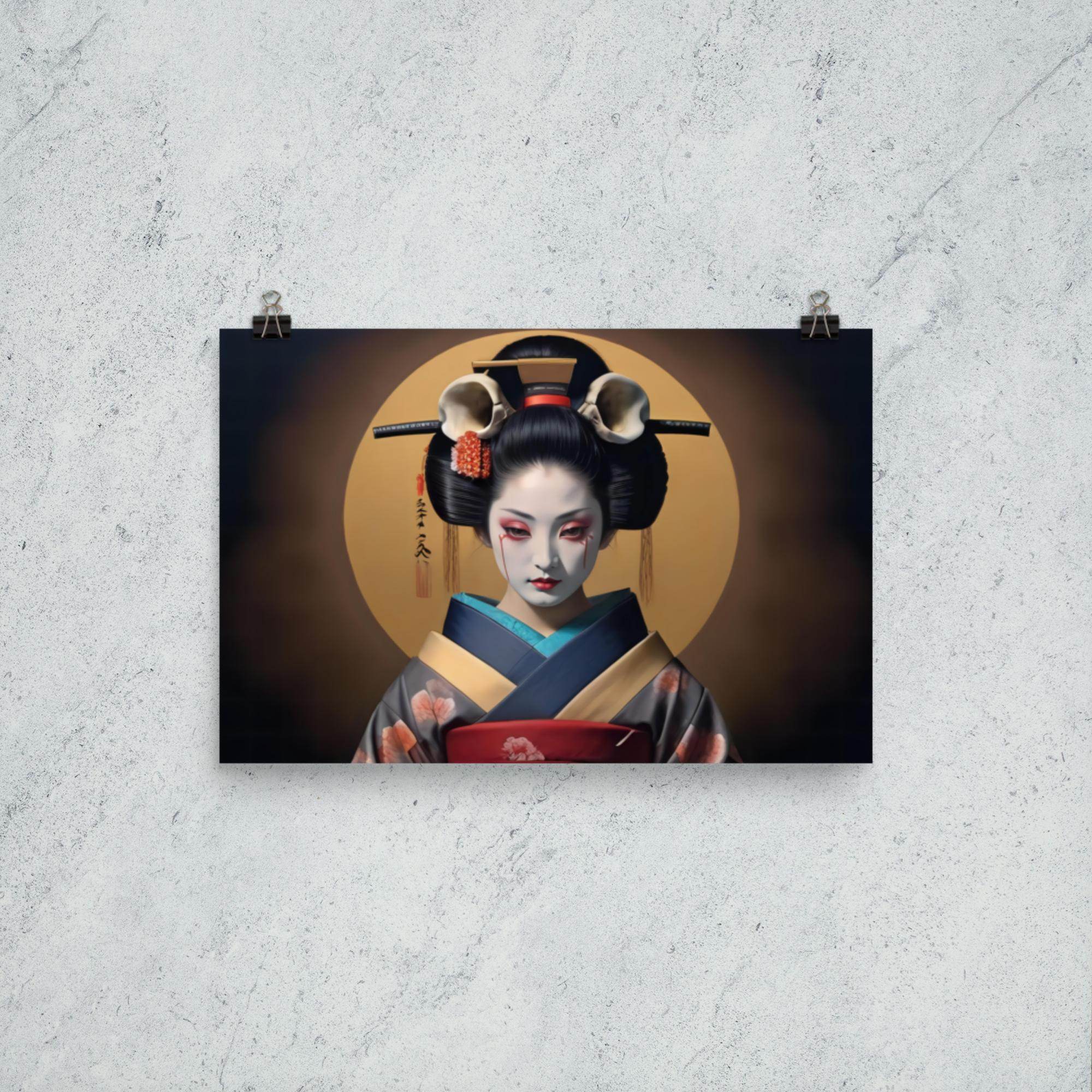 Geishas Curse Dark Aesthetic Poster - Pale Blood Store
