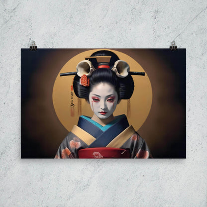 Geishas Curse Dark Aesthetic Poster - Pale Blood Store