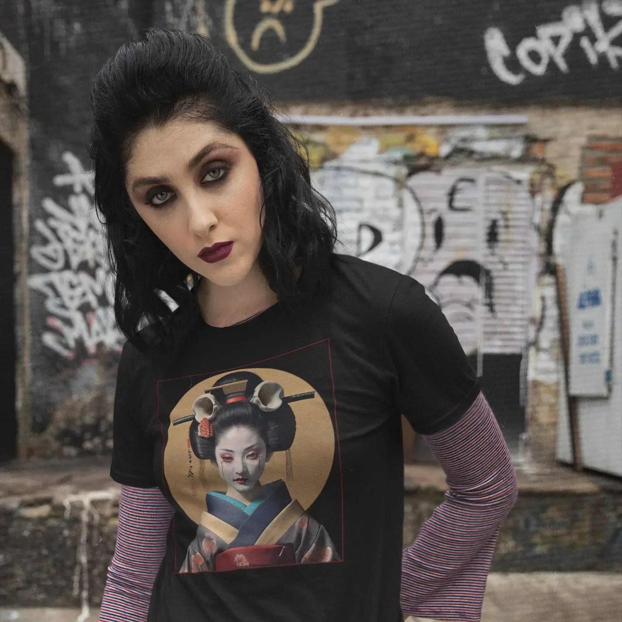 Geisha's Curse Dark Aesthetic Unisex T-Shirt - Pale Blood Store