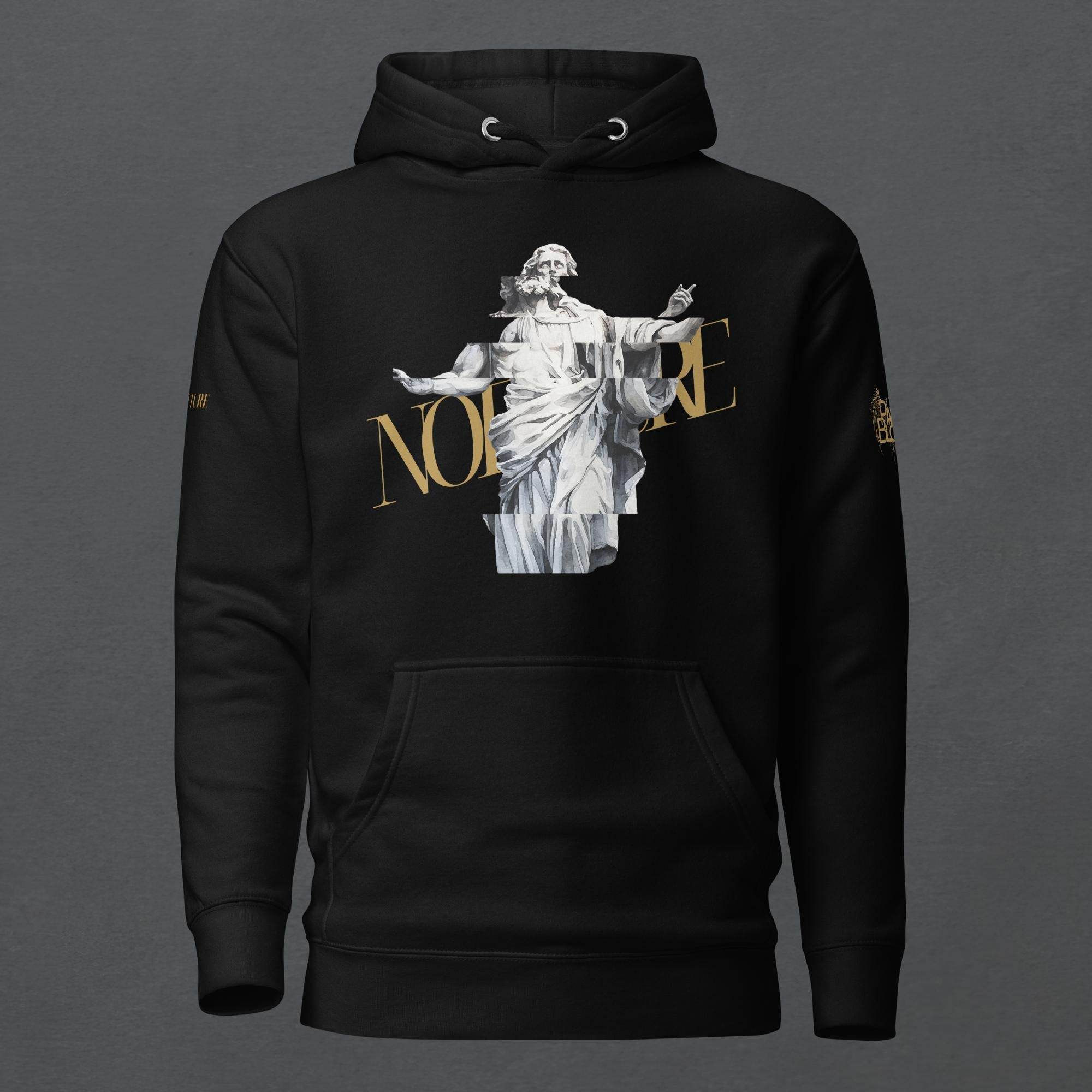 Glitched Prophet Black Metal Style Unisex Hoodie - Pale Blood Store