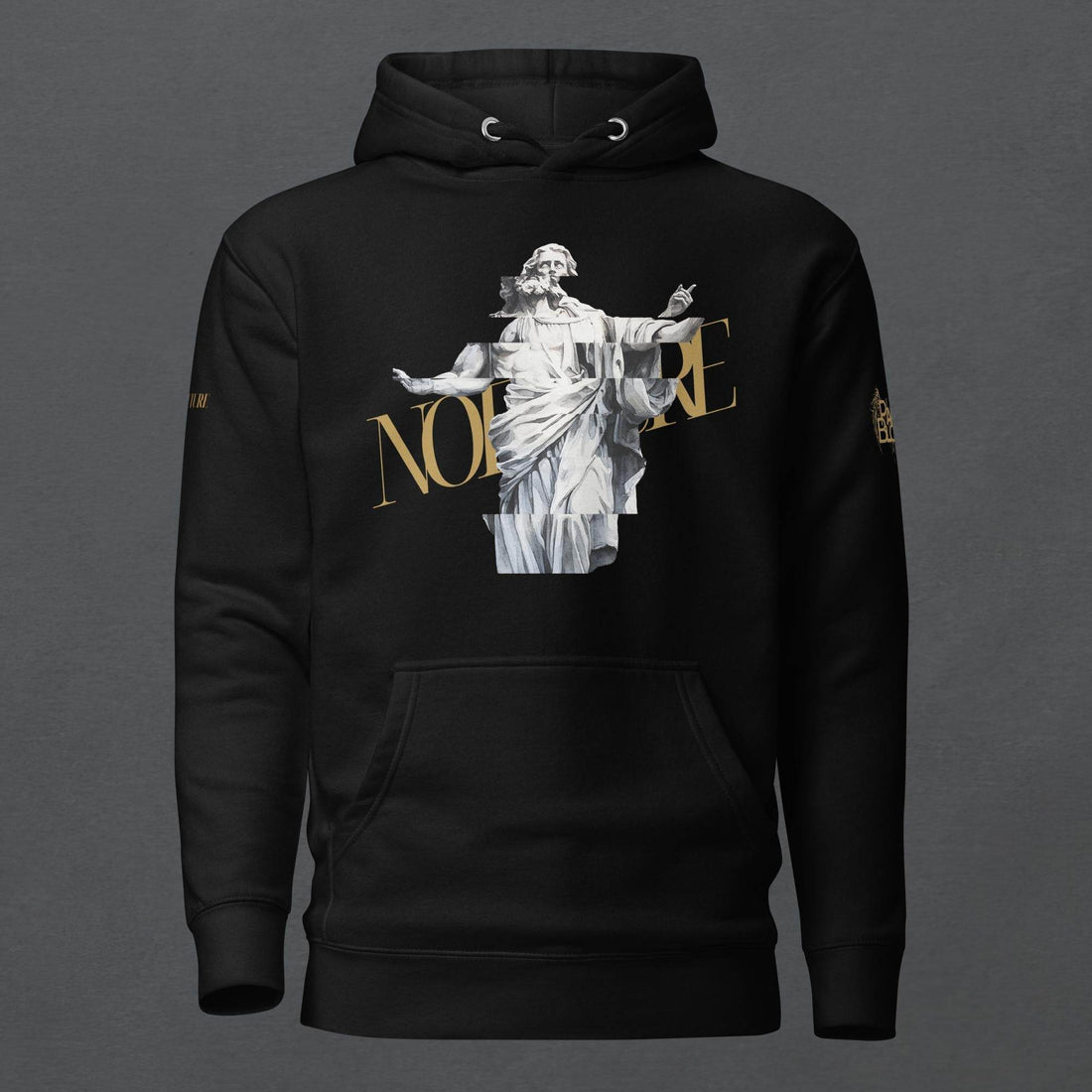 Glitched Prophet Black Metal Style Unisex Hoodie - Pale Blood Store