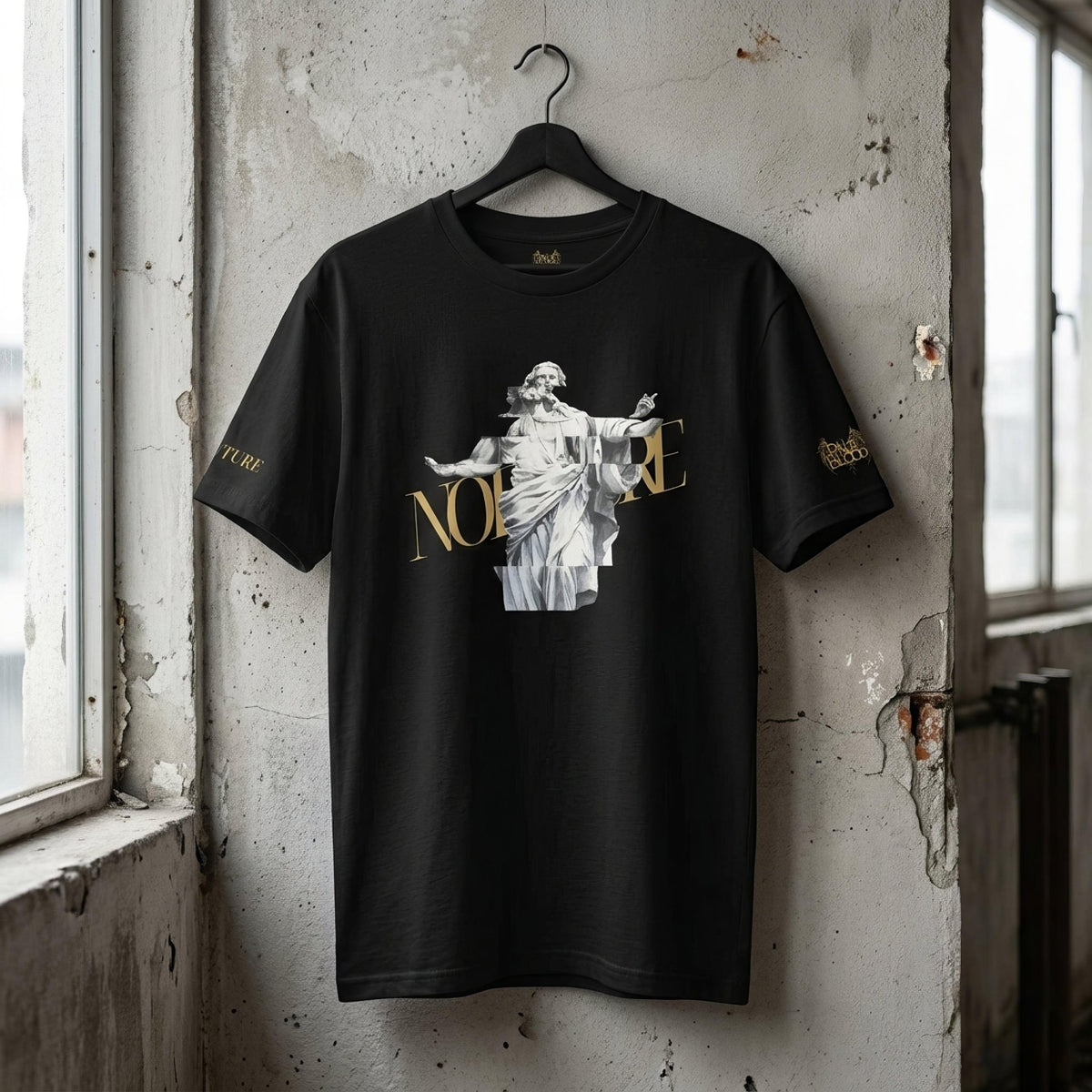 Glitched Prophet Black Metal Style Unisex T-Shirt - Pale Blood Store