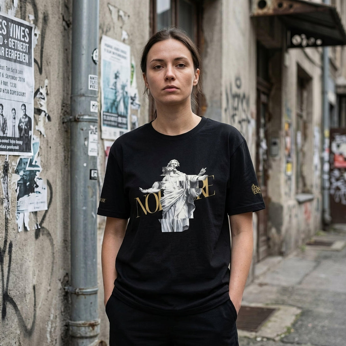 Glitched Prophet Black Metal Style Unisex T-Shirt - Pale Blood Store