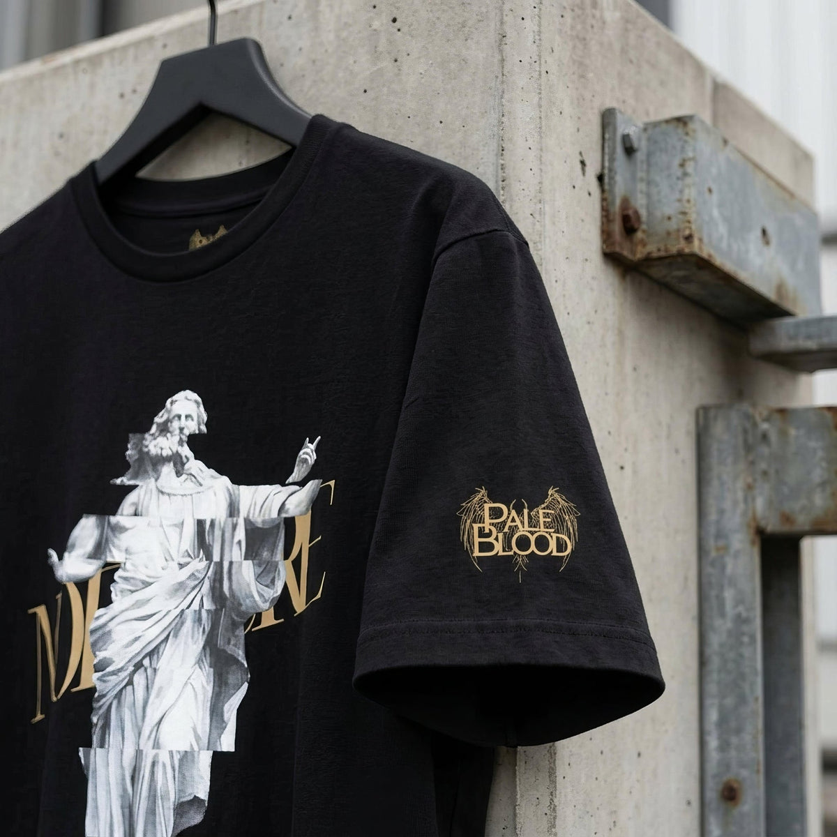 Glitched Prophet Black Metal Style Unisex T-Shirt - Pale Blood Store