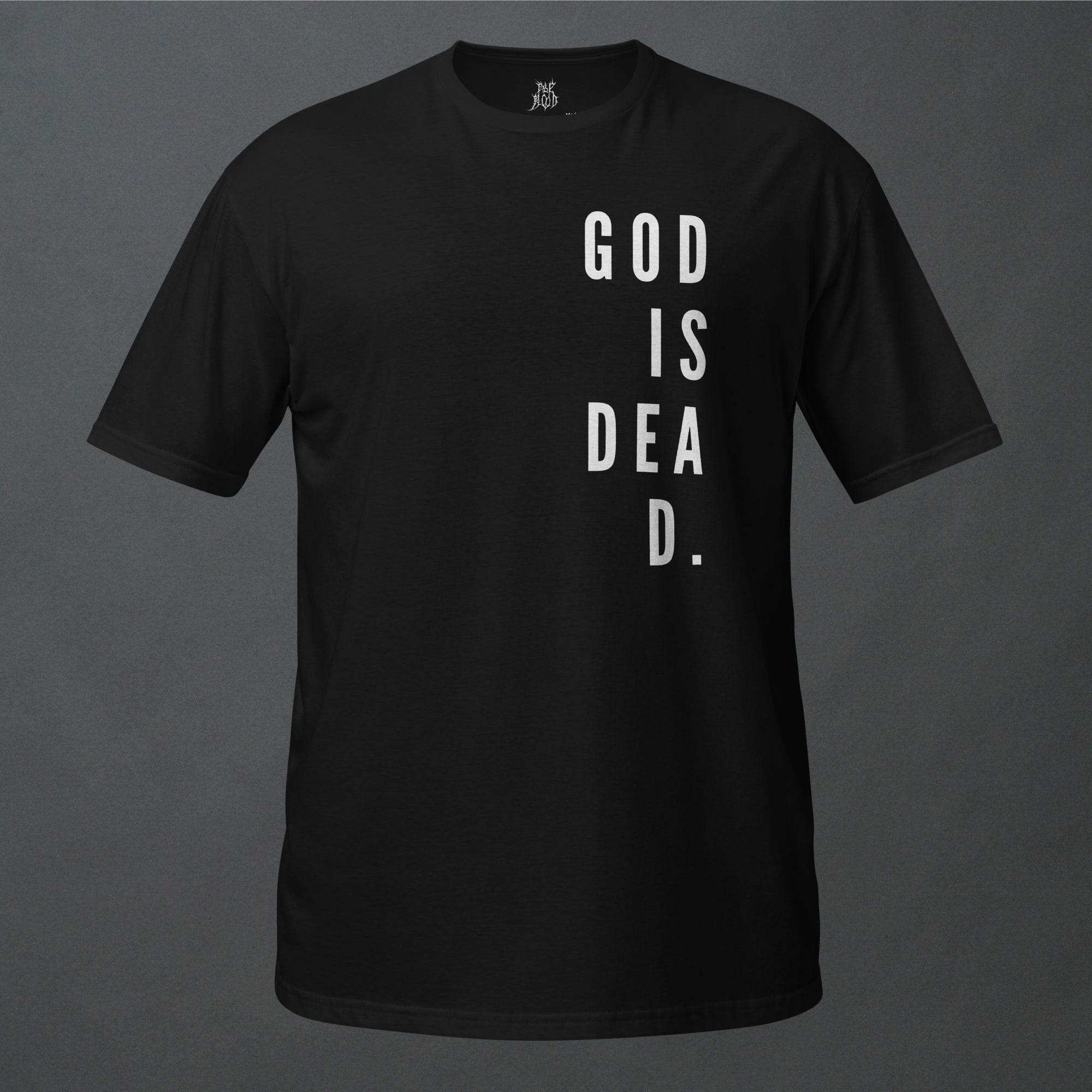 God is Dead Goth Minimalist Unisex T-Shirt - Pale Blood Store
