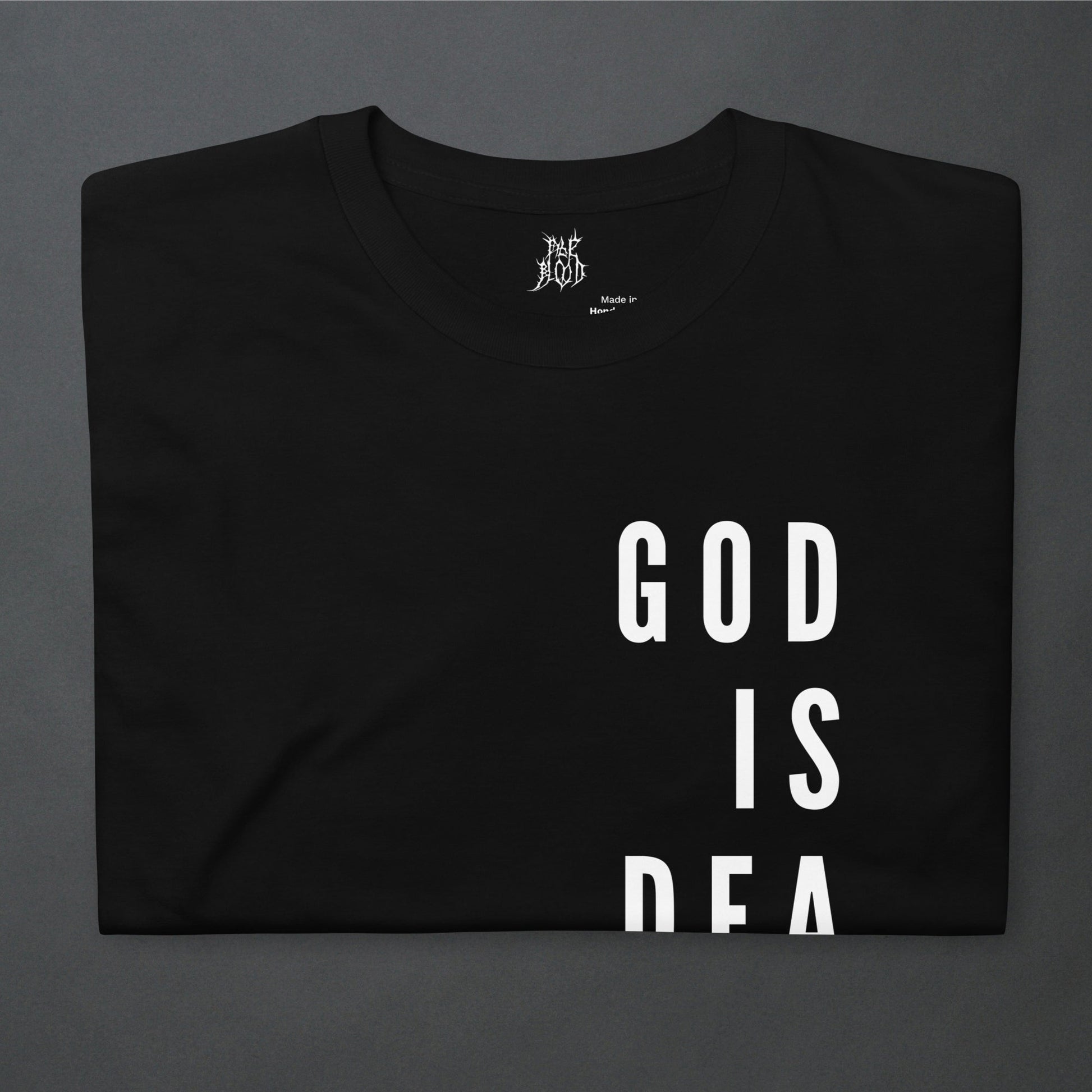 God is Dead Goth Minimalist Unisex T - Shirt - Pale Blood Store