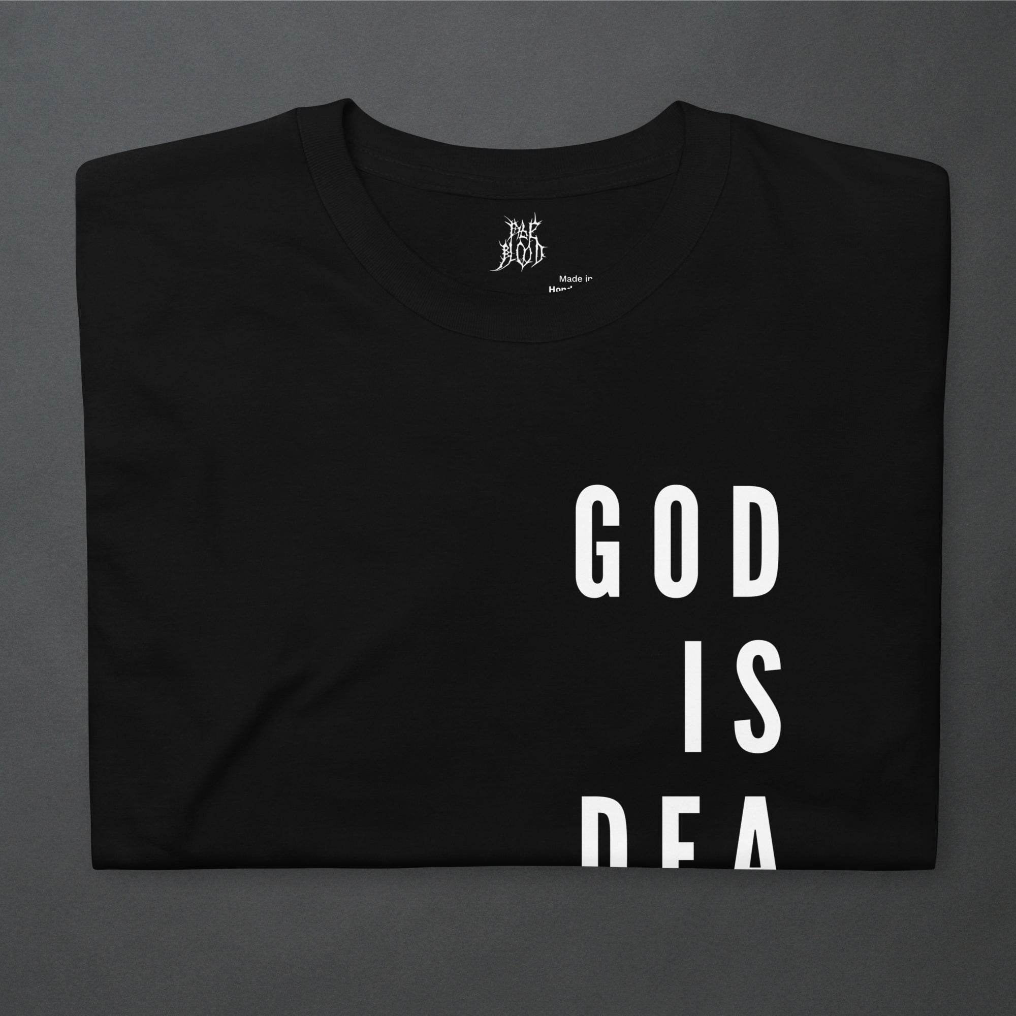 God is Dead Goth Minimalist Unisex T-Shirt - Pale Blood Store