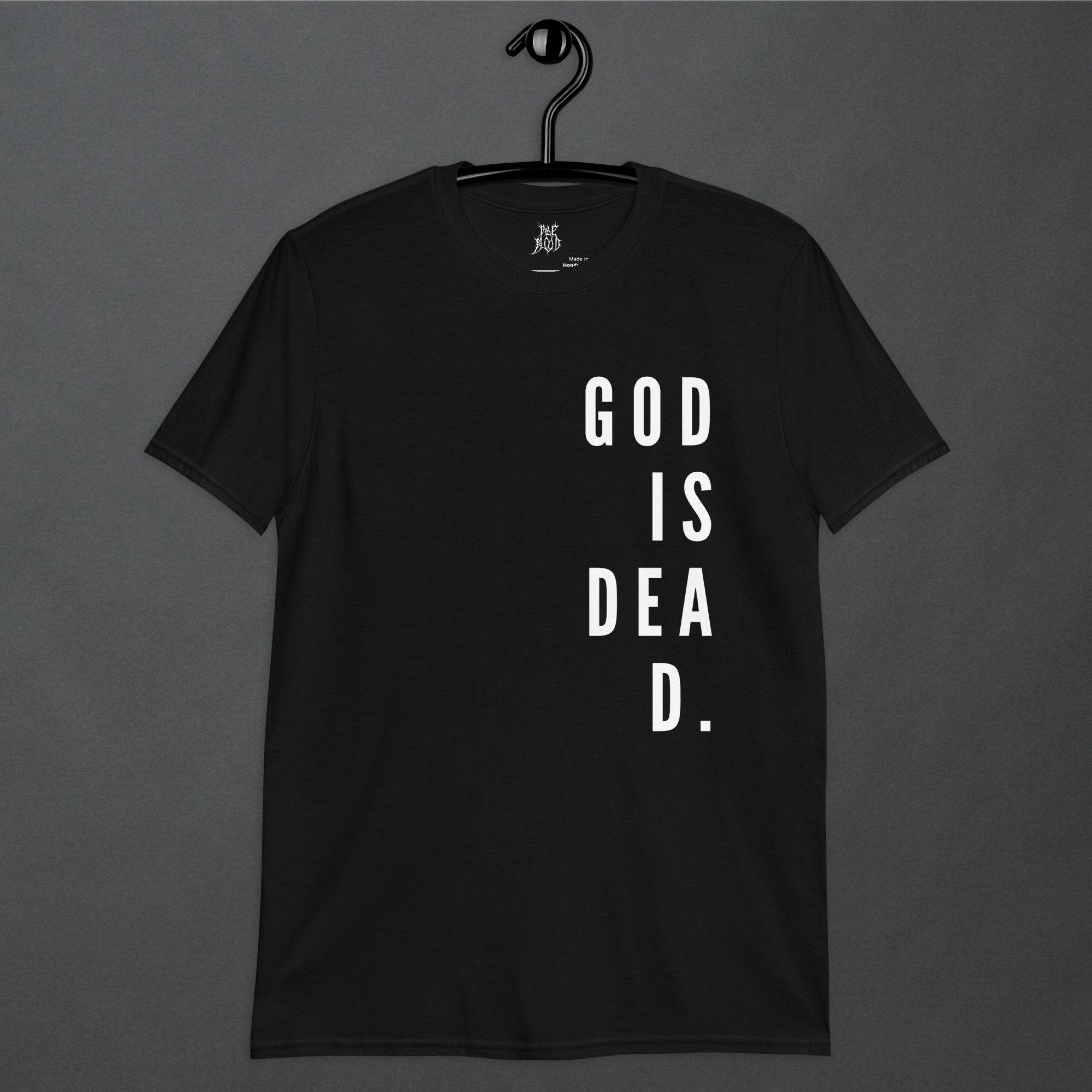 God is Dead Goth Minimalist Unisex T-Shirt - Pale Blood Store