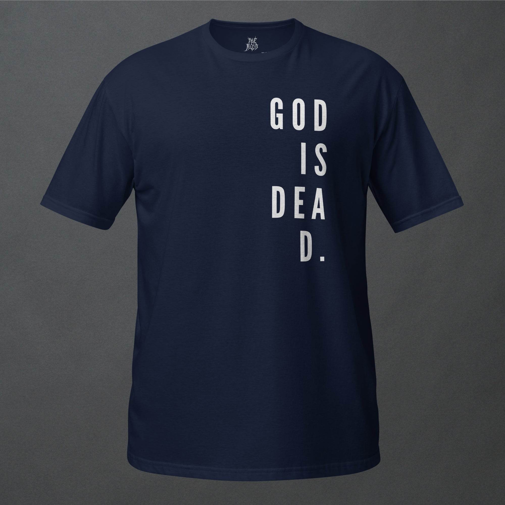 God is Dead Goth Minimalist Unisex T-Shirt - Pale Blood Store